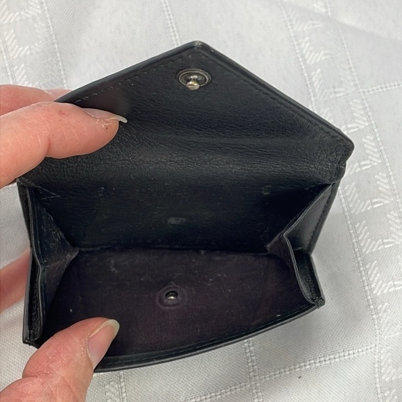 Balenciaga Papier Black Leather Compact Trifold Wallet Envelope Mini - Picture 8 of 15